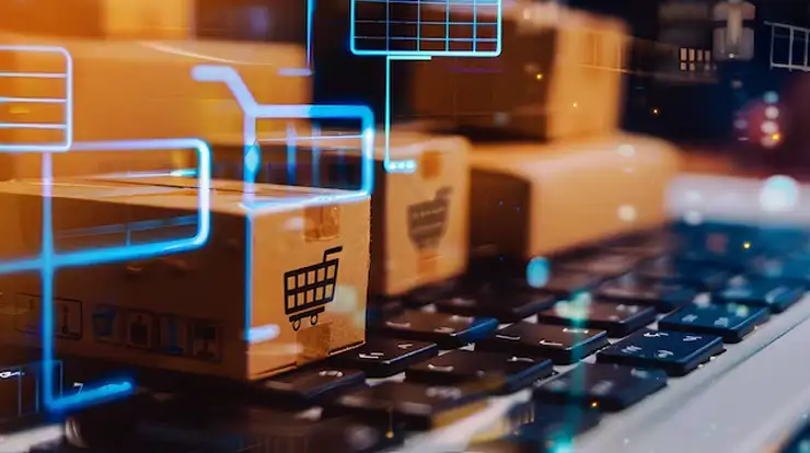 Mercadorias e logística com o TMS para e-commerce da FR